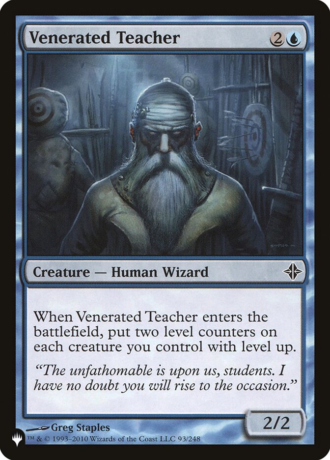 Venerated Teacher [The List] | Jomio and Rueliete's Cards and Comics