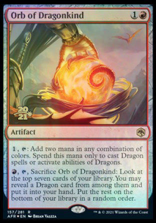 Orb of Dragonkind [Dungeons & Dragons: Adventures in the Forgotten Realms Prerelease Promos] | Jomio and Rueliete's Cards and Comics