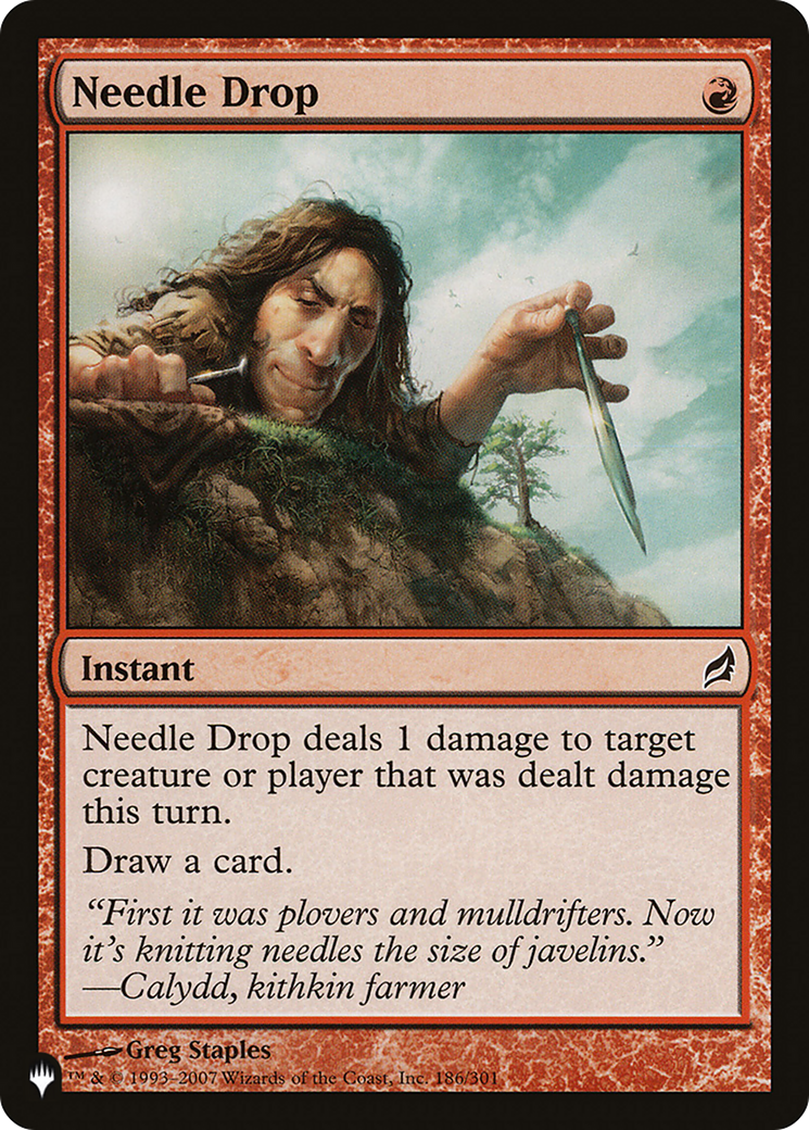Needle Drop [The List] | Jomio and Rueliete's Cards and Comics