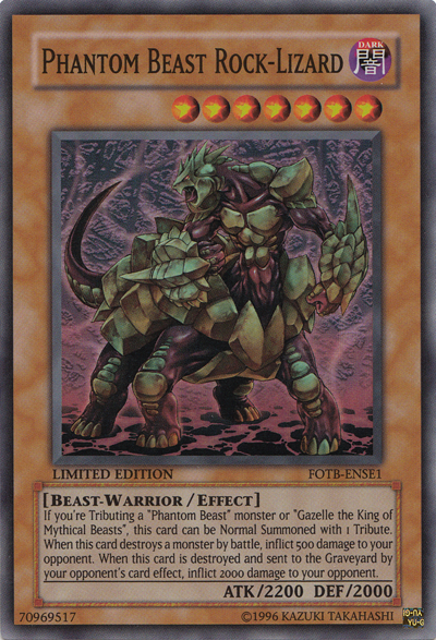 Phantom Beast Rock-Lizard [FOTB-ENSE1] Super Rare | Jomio and Rueliete's Cards and Comics