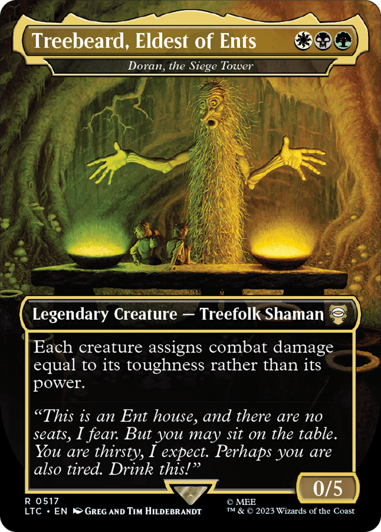 Treebeard, Eldest of Ents - Doran, the Siege Tower (Borderless) [The Lord of the Rings: Tales of Middle-Earth Commander] | Jomio and Rueliete's Cards and Comics
