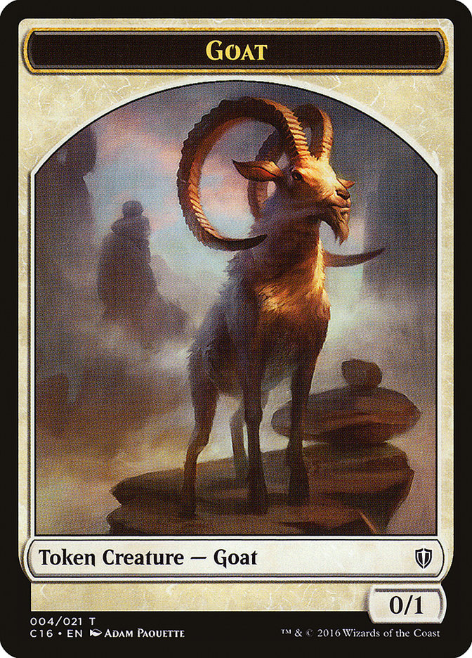 Goat // Thopter Double-Sided Token [Commander 2016 Tokens] | Jomio and Rueliete's Cards and Comics