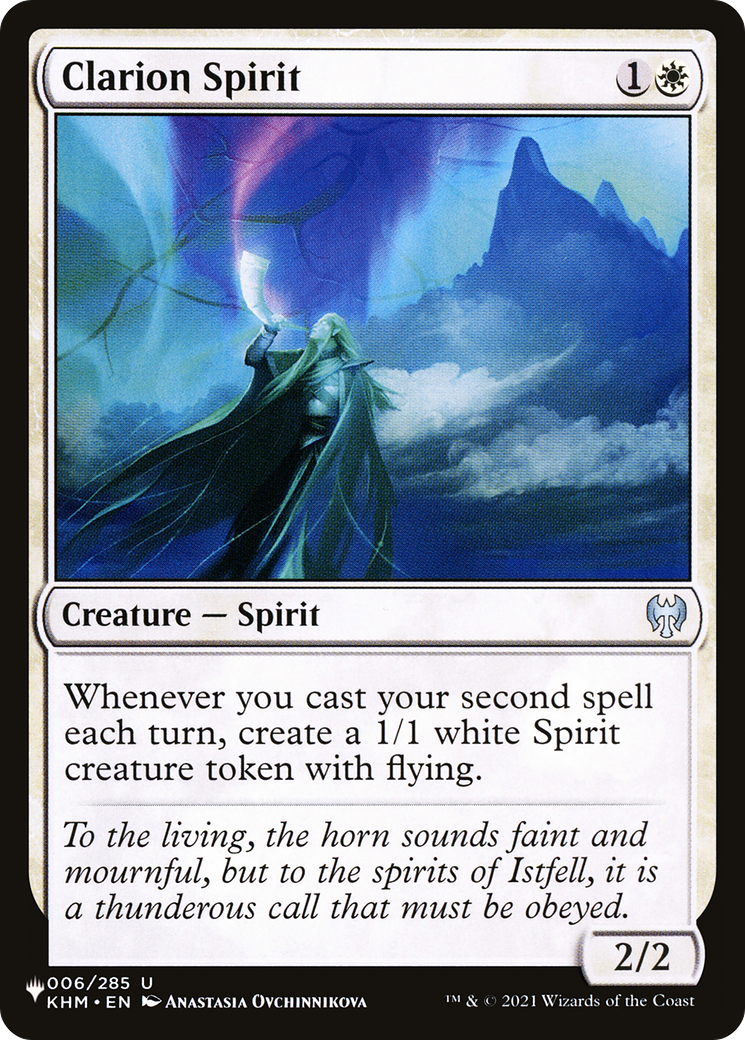 Clarion Spirit [The List] | Jomio and Rueliete's Cards and Comics