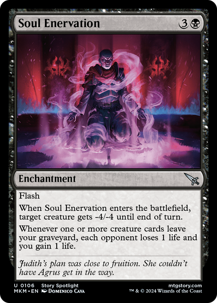 Soul Enervation [Murders at Karlov Manor] | Jomio and Rueliete's Cards and Comics