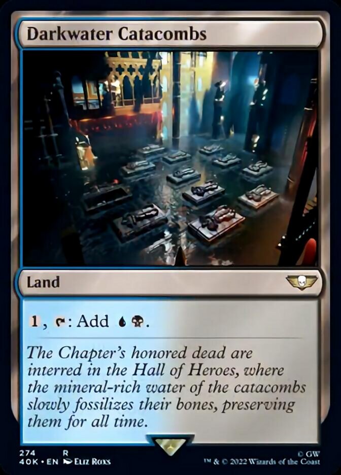 Darkwater Catacombs (Surge Foil) [Warhammer 40,000] | Jomio and Rueliete's Cards and Comics
