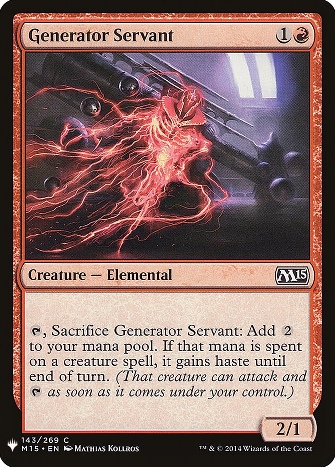 Generator Servant [Mystery Booster] | Jomio and Rueliete's Cards and Comics