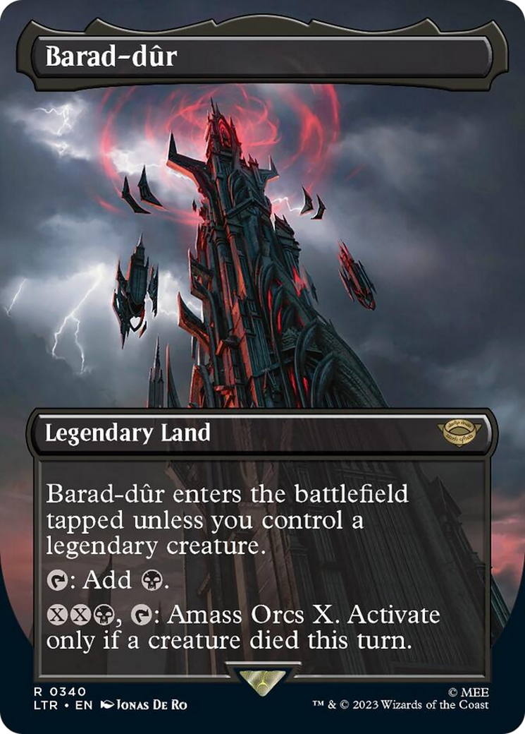 Barad-dur (Borderless Alternate Art) (340) [The Lord of the Rings: Tales of Middle-Earth] | Jomio and Rueliete's Cards and Comics