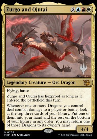 Zurgo and Ojutai (Promo Pack) [March of the Machine Promos] | Jomio and Rueliete's Cards and Comics