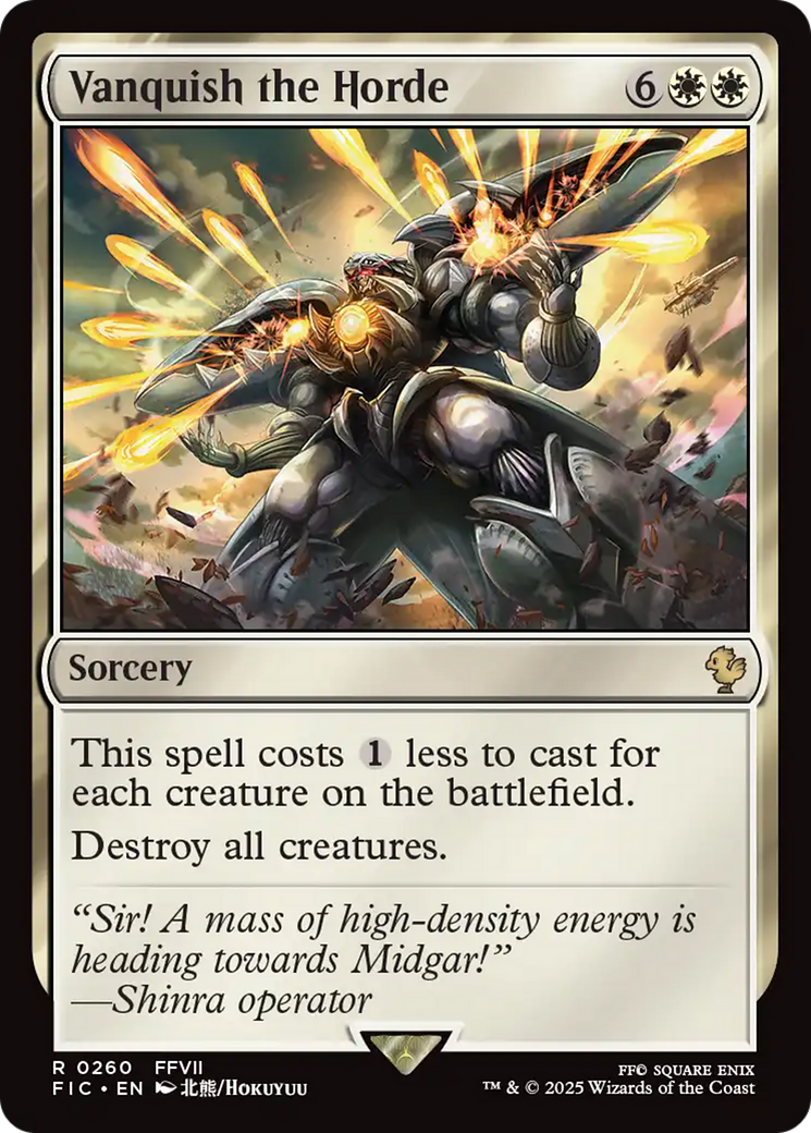 Vanquish the Horde [FINAL FANTASY Commander] | Jomio and Rueliete's Cards and Comics