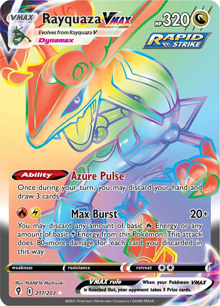 Rayquaza VMAX (217/203) [Sword & Shield: Evolving Skies] | Jomio and Rueliete's Cards and Comics