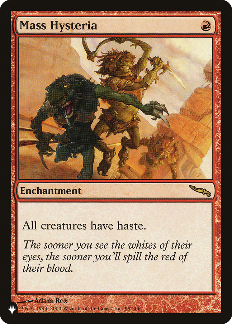 Mass Hysteria [The List] | Jomio and Rueliete's Cards and Comics