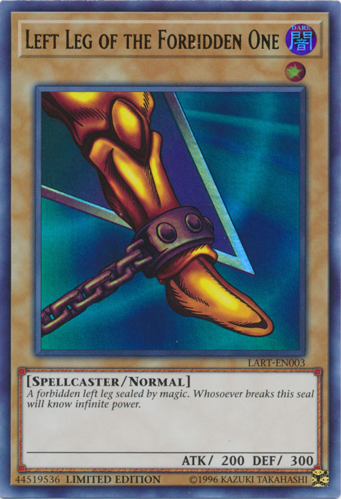 Left Leg of the Forbidden One [LART-EN003] Ultra Rare | Jomio and Rueliete's Cards and Comics