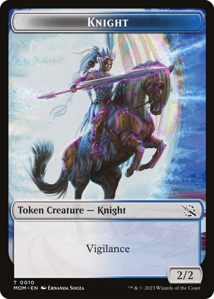 First Mate Ragavan // Knight Double-Sided Token [March of the Machine Tokens] | Jomio and Rueliete's Cards and Comics