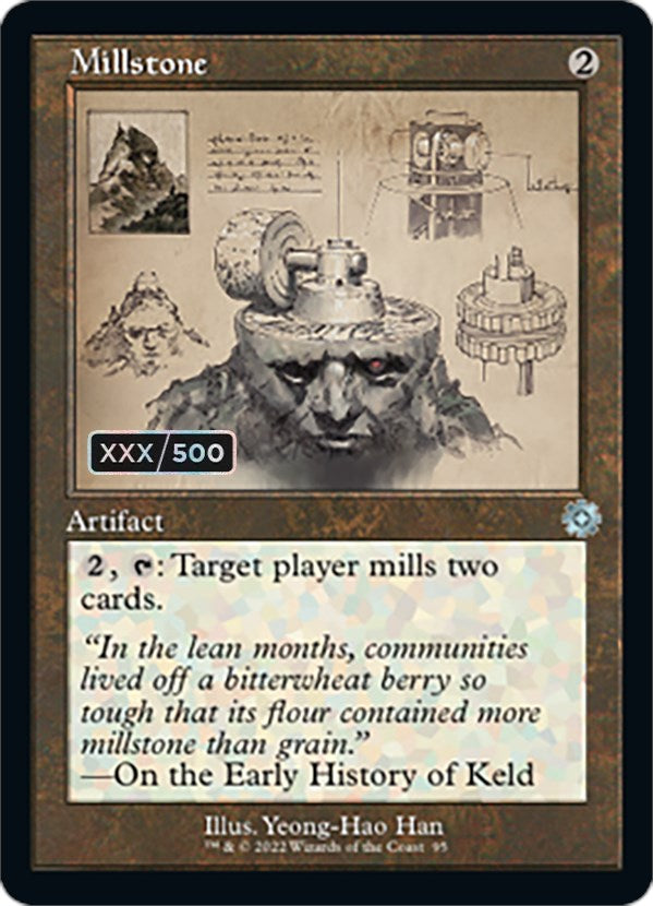 Millstone (Retro Schematic) (Serialized) [The Brothers' War Retro Artifacts] | Jomio and Rueliete's Cards and Comics