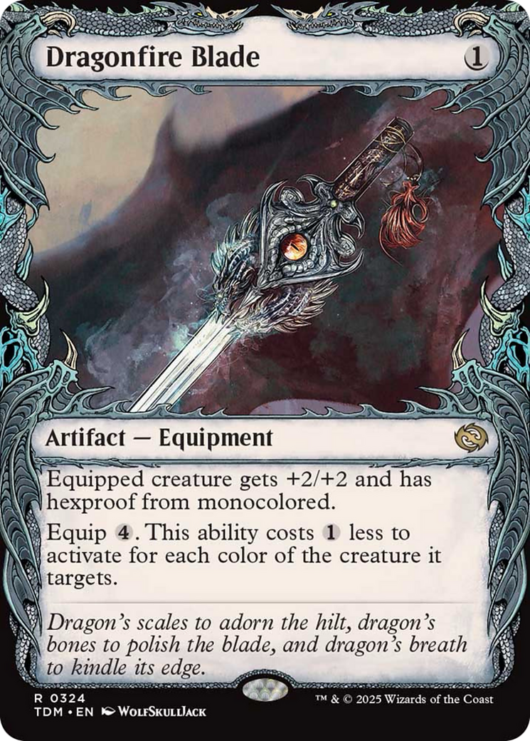 Dragonfire Blade (Showcase) [Tarkir: Dragonstorm] | Jomio and Rueliete's Cards and Comics