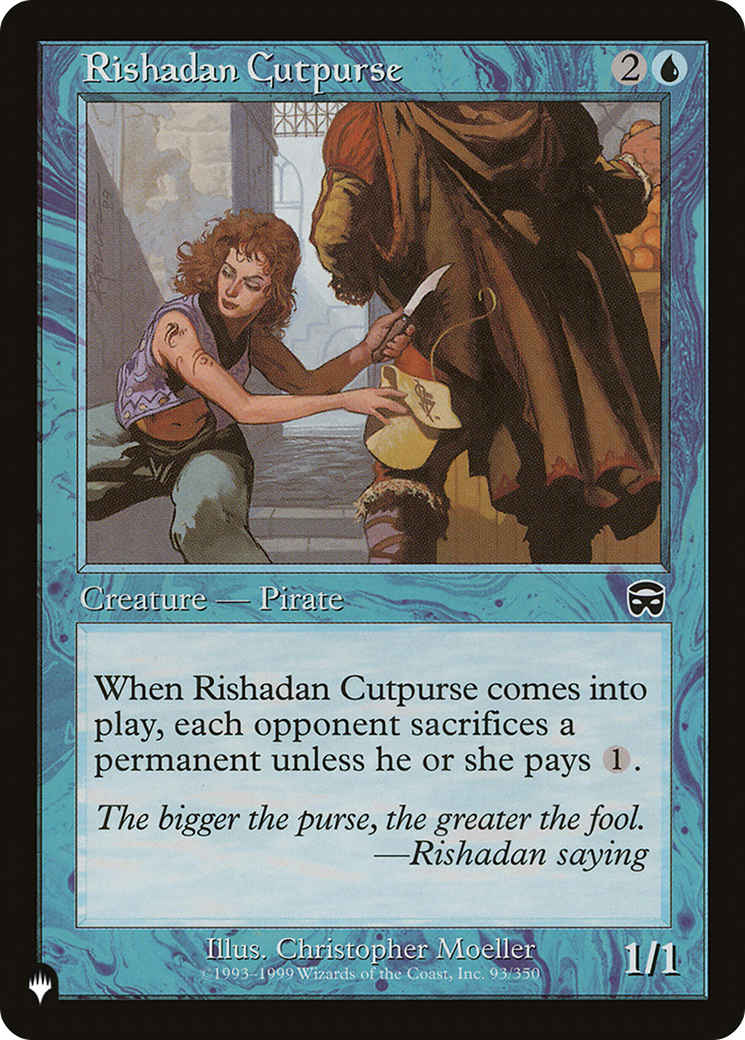 Rishadan Cutpurse [The List] | Jomio and Rueliete's Cards and Comics