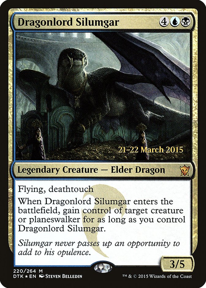 Dragonlord Silumgar [Dragons of Tarkir Prerelease Promos] | Jomio and Rueliete's Cards and Comics