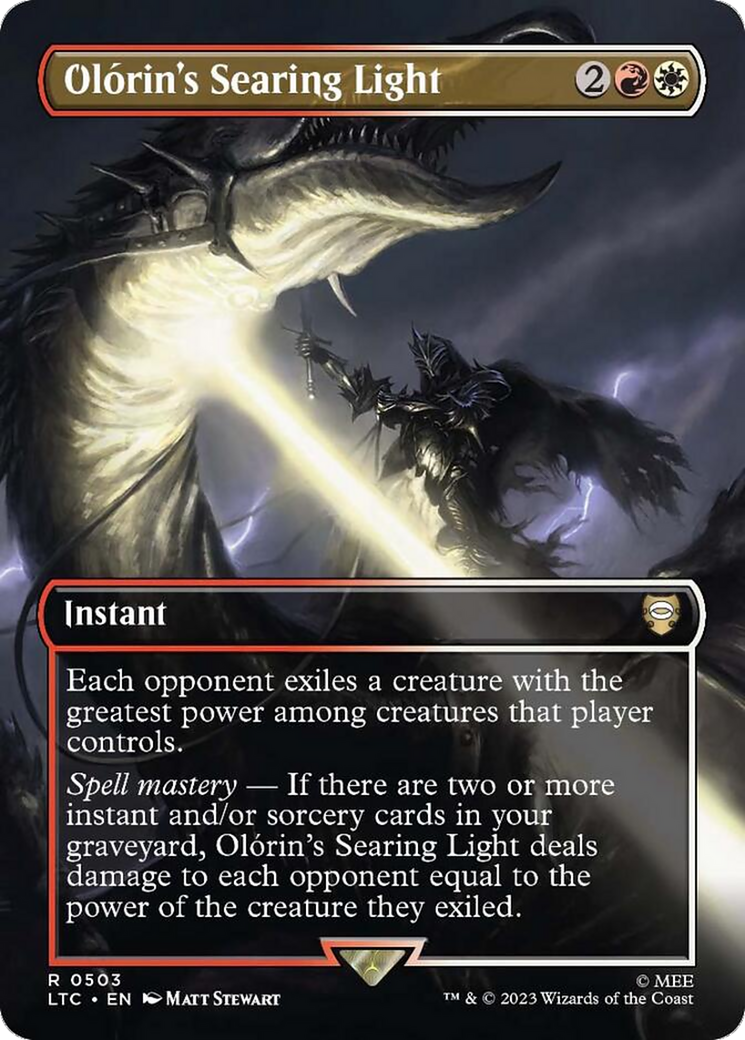 Olorin's Searing Light (Borderless) [The Lord of the Rings: Tales of Middle-Earth Commander] | Jomio and Rueliete's Cards and Comics