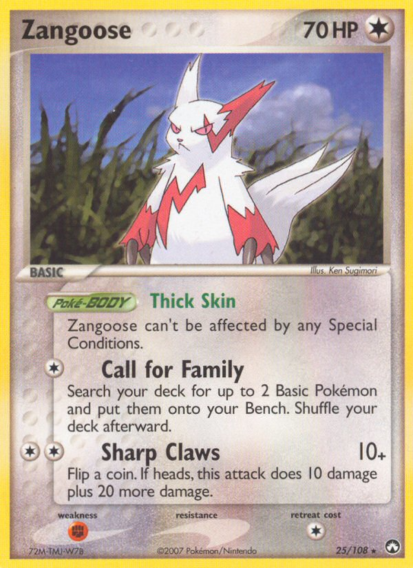 Zangoose (25/108) [EX: Power Keepers] | Jomio and Rueliete's Cards and Comics