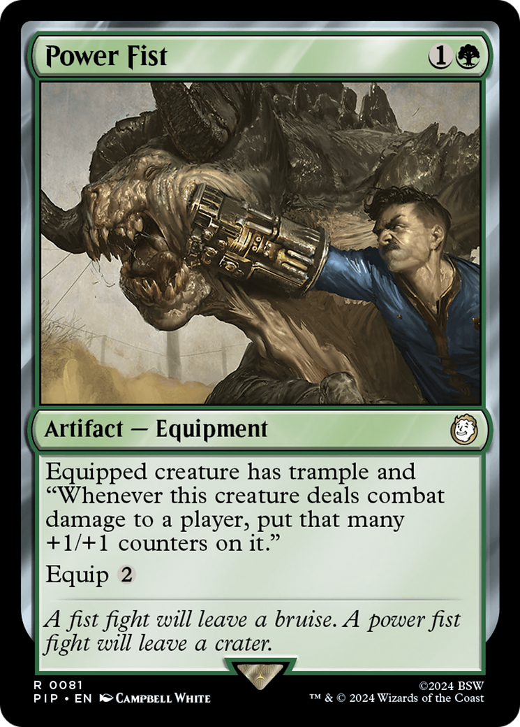 Power Fist [Fallout] | Jomio and Rueliete's Cards and Comics