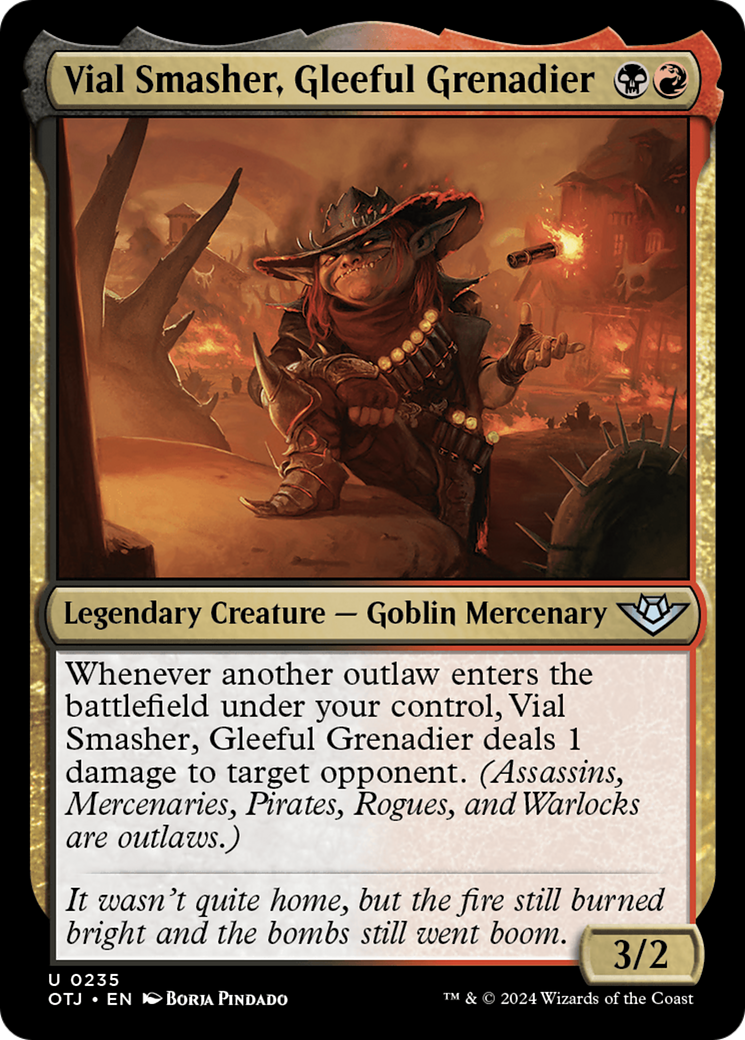 Vial Smasher, Gleeful Grenadier [Outlaws of Thunder Junction] | Jomio and Rueliete's Cards and Comics