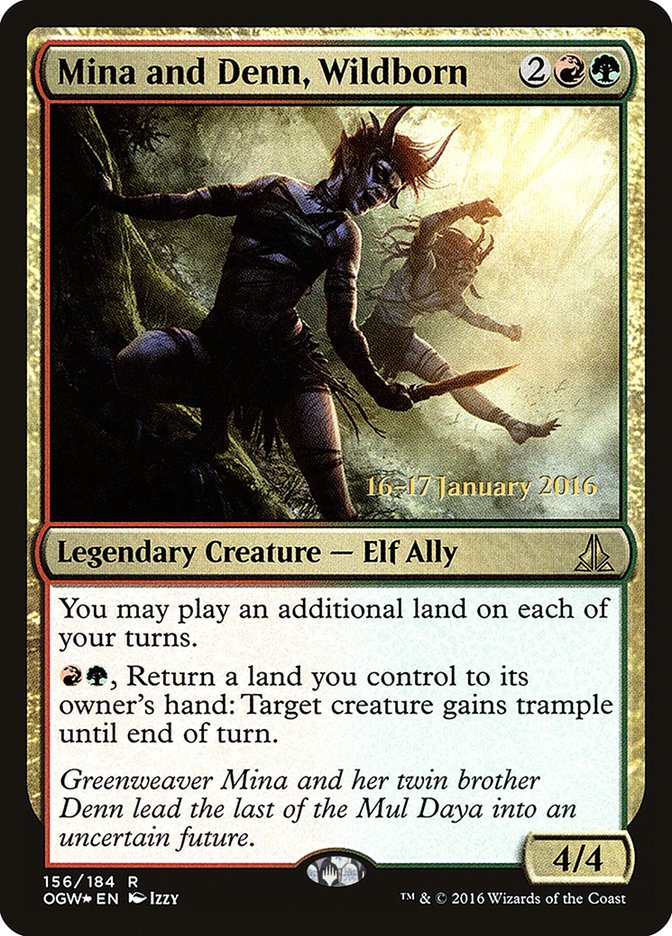 Mina and Denn, Wildborn [Oath of the Gatewatch Prerelease Promos] | Jomio and Rueliete's Cards and Comics
