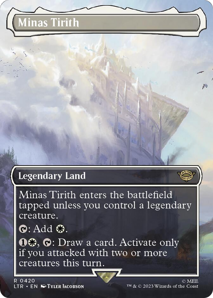 Minas Tirith (Borderless Alternate Art) (420) [The Lord of the Rings: Tales of Middle-Earth] | Jomio and Rueliete's Cards and Comics