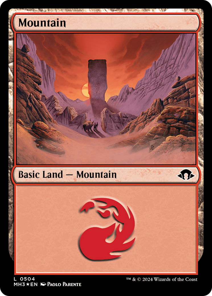 Mountain (0504) (Ripple Foil) [Modern Horizons 3] | Jomio and Rueliete's Cards and Comics
