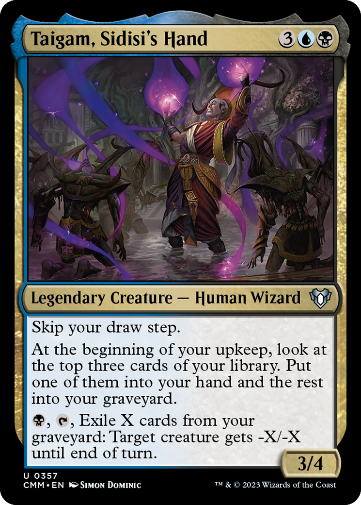 Taigam, Sidisi's Hand [Commander Masters] | Jomio and Rueliete's Cards and Comics