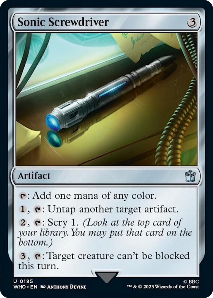 Sonic Screwdriver (0185) [Doctor Who] | Jomio and Rueliete's Cards and Comics