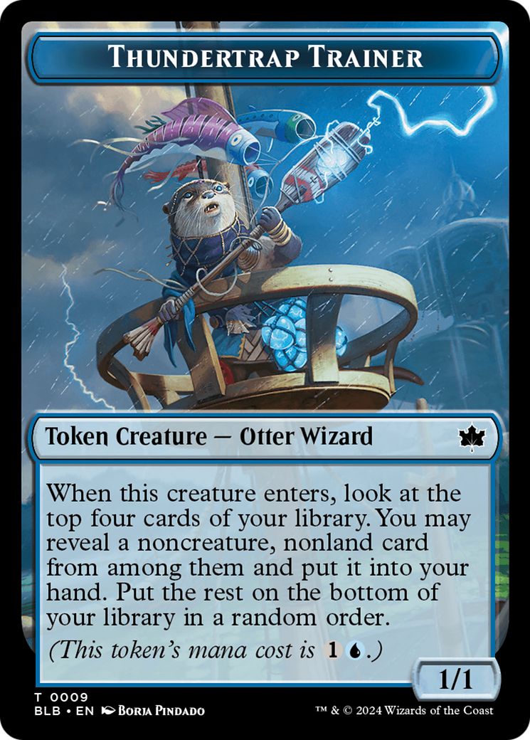 Thundertrap Trainer Token [Bloomburrow Tokens] | Jomio and Rueliete's Cards and Comics