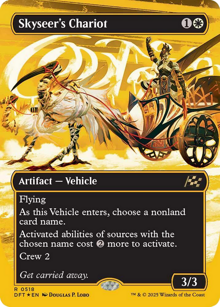 Skyseer's Chariot (Borderless) (First-Place Foil) [Aetherdrift] | Jomio and Rueliete's Cards and Comics