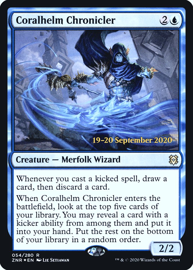 Coralhelm Chronicler [Zendikar Rising Prerelease Promos] | Jomio and Rueliete's Cards and Comics