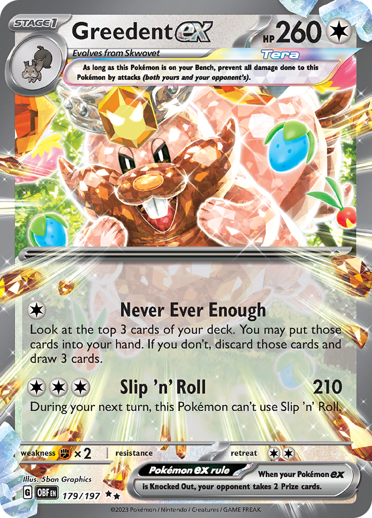 Greedent ex (179/197) [Scarlet & Violet: Obsidian Flames] | Jomio and Rueliete's Cards and Comics
