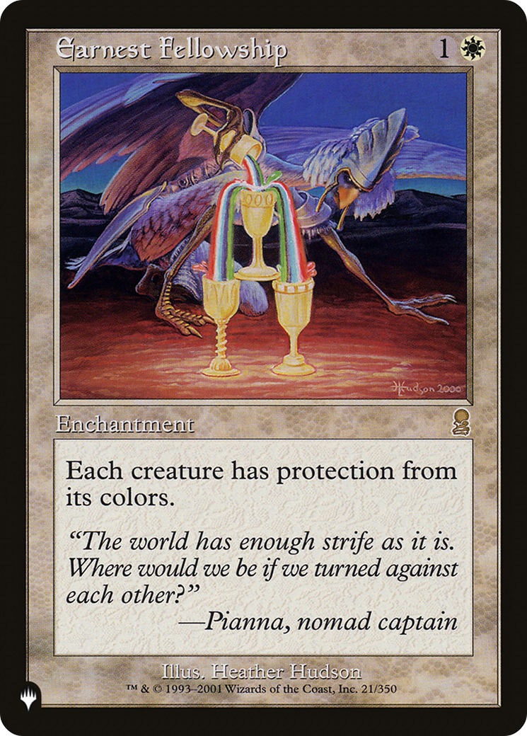 Earnest Fellowship [The List] | Jomio and Rueliete's Cards and Comics