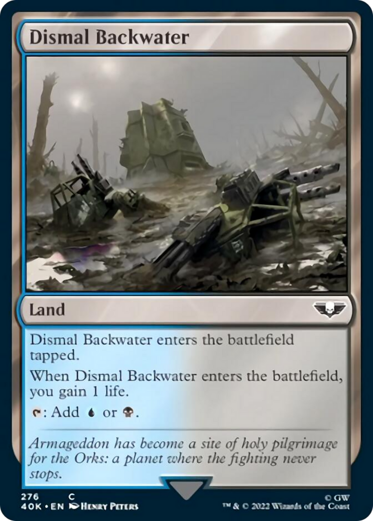 Dismal Backwater (Surge Foil) [Warhammer 40,000] | Jomio and Rueliete's Cards and Comics