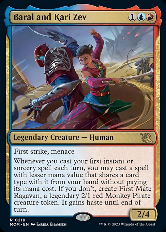 Baral and Kari Zev [March of the Machine] | Jomio and Rueliete's Cards and Comics