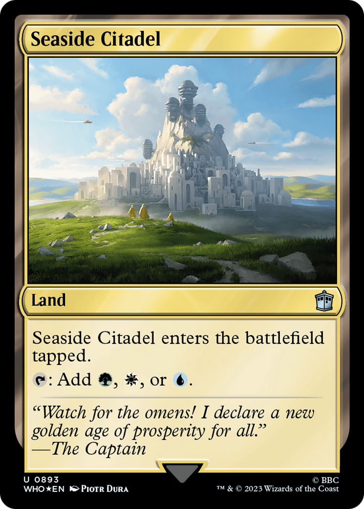 Seaside Citadel (Surge Foil) [Doctor Who] | Jomio and Rueliete's Cards and Comics