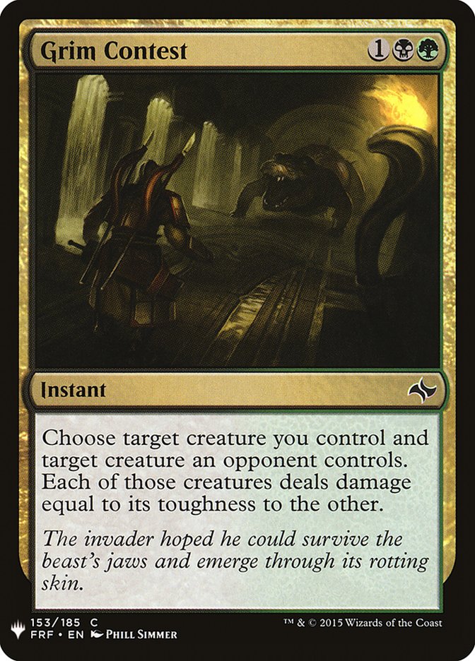 Grim Contest [Mystery Booster] | Jomio and Rueliete's Cards and Comics