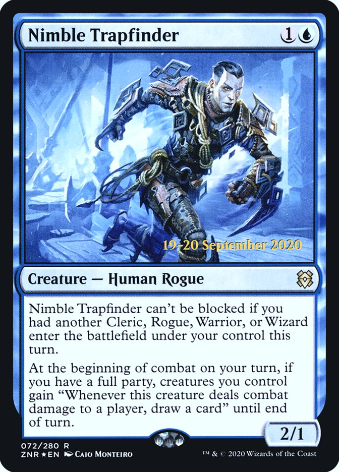 Nimble Trapfinder [Zendikar Rising Prerelease Promos] | Jomio and Rueliete's Cards and Comics