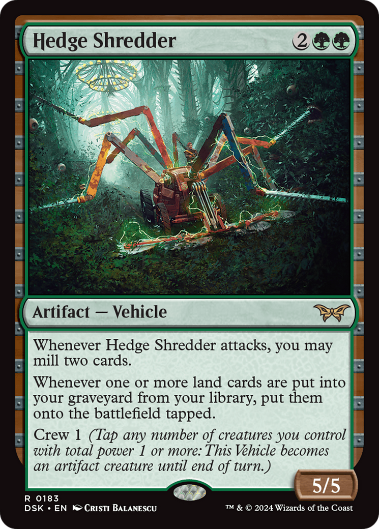 Hedge Shredder [Duskmourn: House of Horror] | Jomio and Rueliete's Cards and Comics
