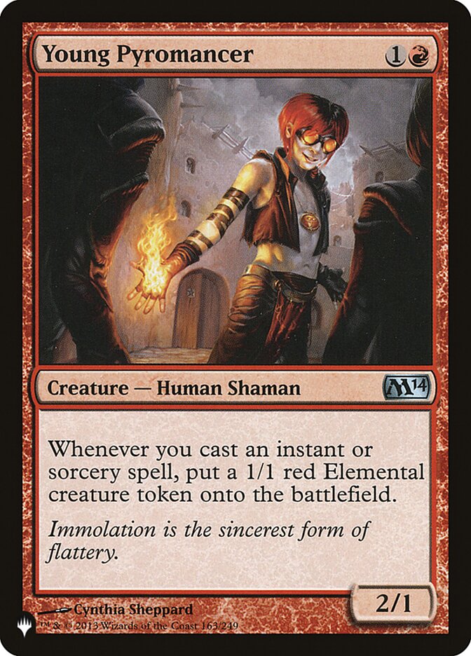 Young Pyromancer [The List] | Jomio and Rueliete's Cards and Comics
