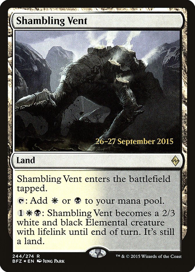 Shambling Vent [Battle for Zendikar Prerelease Promos] | Jomio and Rueliete's Cards and Comics