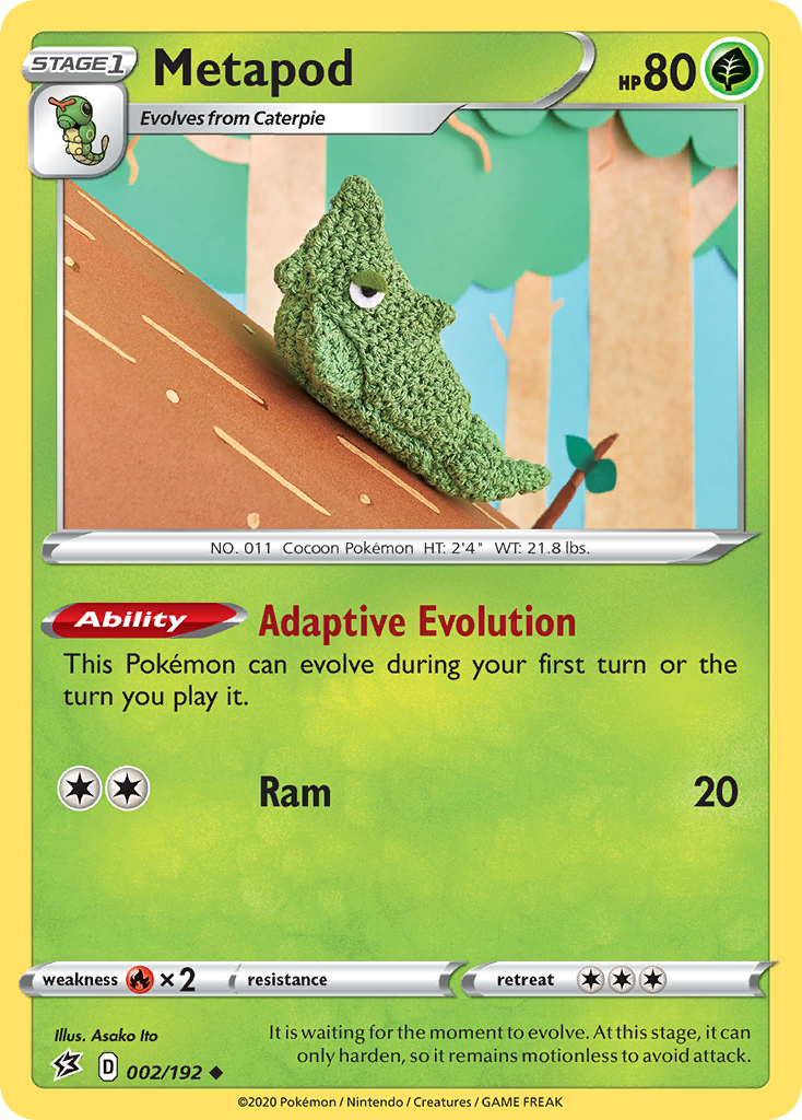 Metapod (002/192) [Sword & Shield: Rebel Clash] | Jomio and Rueliete's Cards and Comics