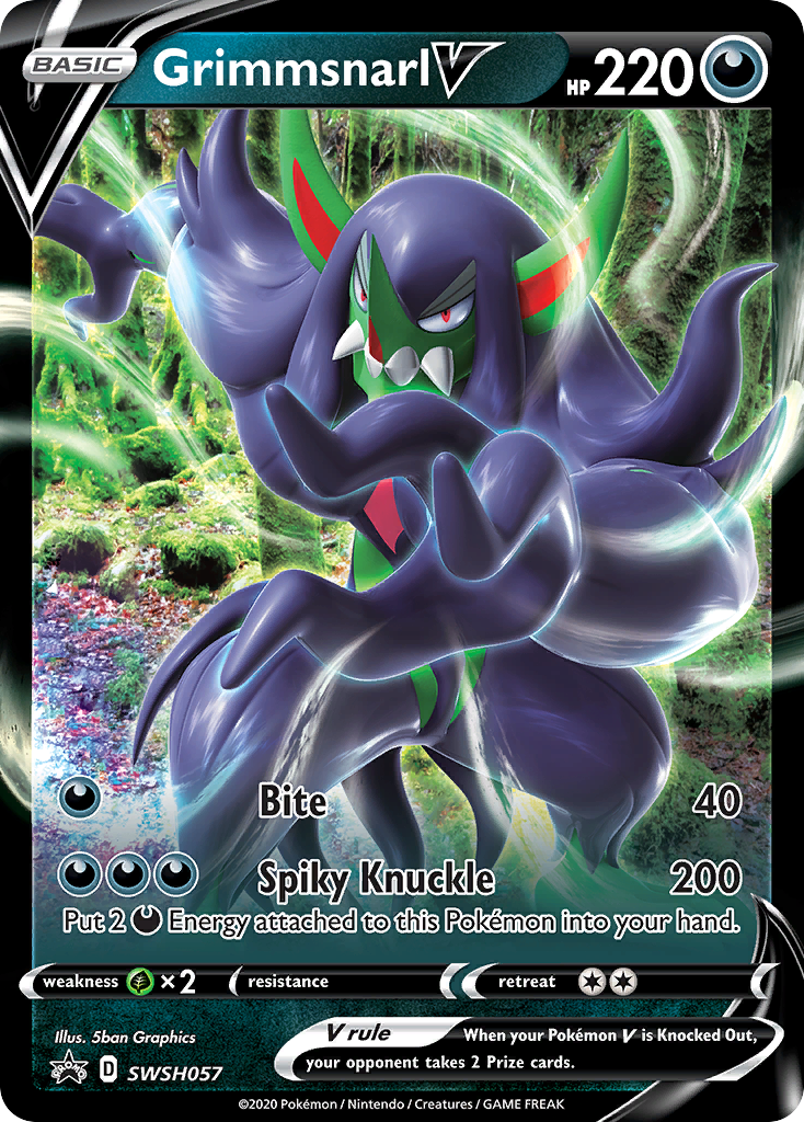 Grimmsnarl V (SWSH057) (Jumbo Card) [Sword & Shield: Black Star Promos] | Jomio and Rueliete's Cards and Comics
