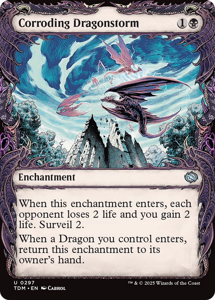 Corroding Dragonstorm (Showcase) [Tarkir: Dragonstorm] | Jomio and Rueliete's Cards and Comics