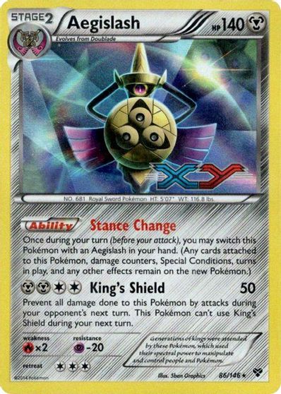 Aegislash (86/146) (Prerelease Promo) [XY: Black Star Promos] | Jomio and Rueliete's Cards and Comics