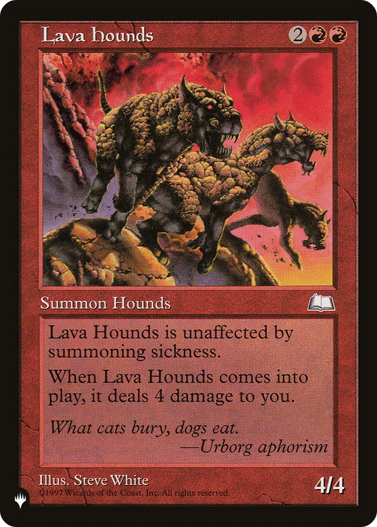 Lava Hounds [The List] | Jomio and Rueliete's Cards and Comics