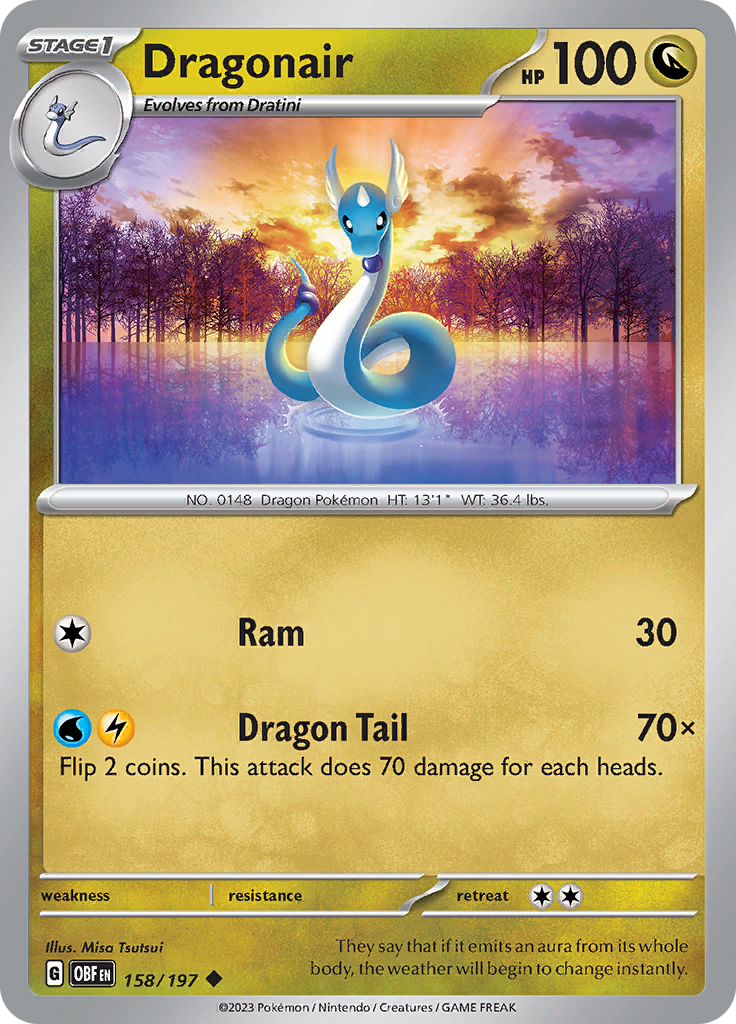 Dragonair (158/197) [Scarlet & Violet: Obsidian Flames] | Jomio and Rueliete's Cards and Comics