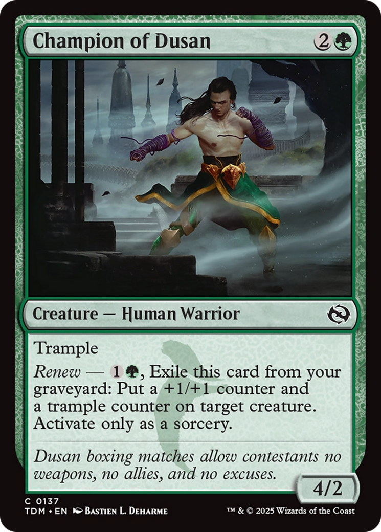 Champion of Dusan [Tarkir: Dragonstorm] | Jomio and Rueliete's Cards and Comics